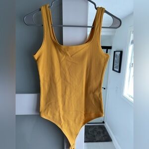 Yellow A&F Bodysuit